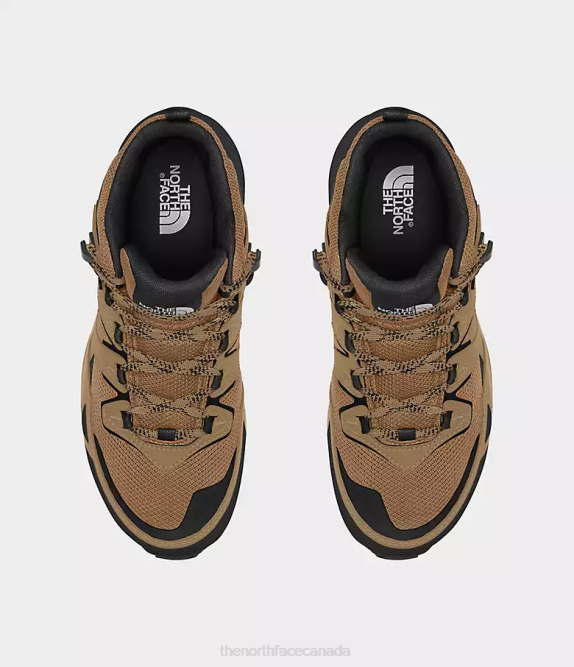 Utility Brown/TNF Black Men The North Face Hedgehog 3 Mid Waterproof Boots 42D0836