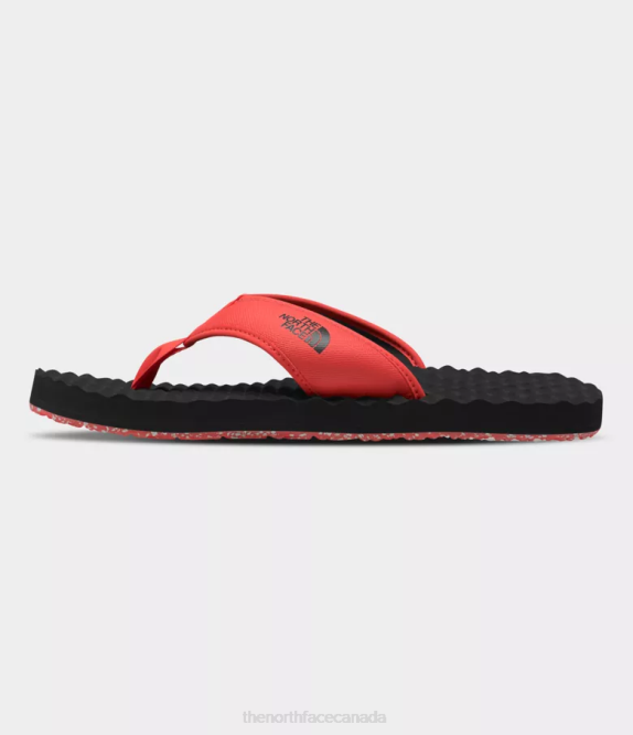 TNF Black/Retro Orange Men The North Face Base Camp Flip-Flops II 42D0498