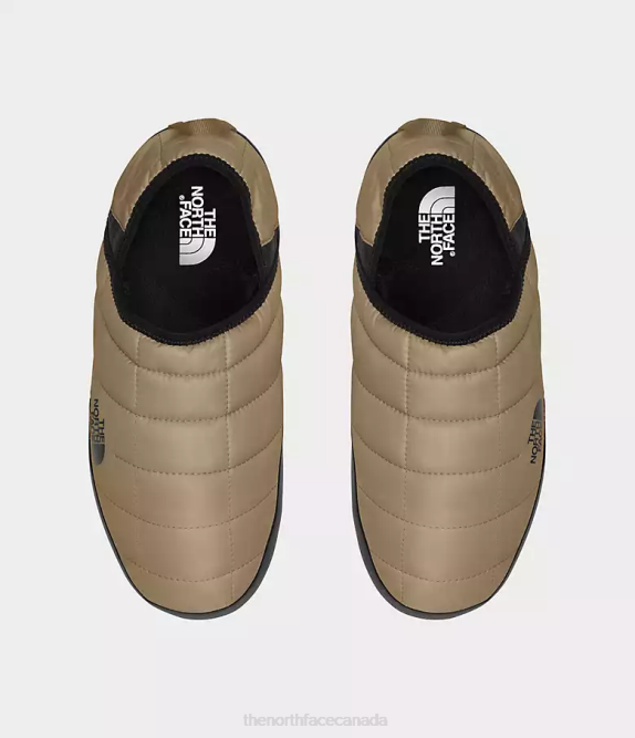 Hawthorne Khaki/TNF Black Men The North Face ThermoBall Traction Mules V 42D01130