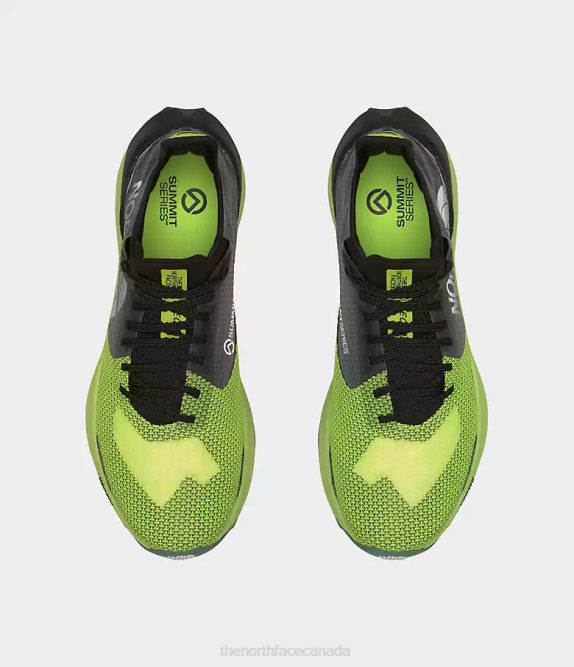 Led Yellow/TNF Black Men The North Face Summit Series VECTIV Sky Shoes 42D0837