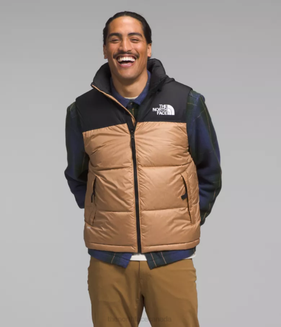 Almond Butter Men The North Face 1996 Retro Nuptse Vest 42D0291