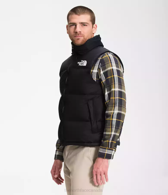 Recycled TNF Black Men The North Face 1996 Retro Nuptse Vest 42D0288