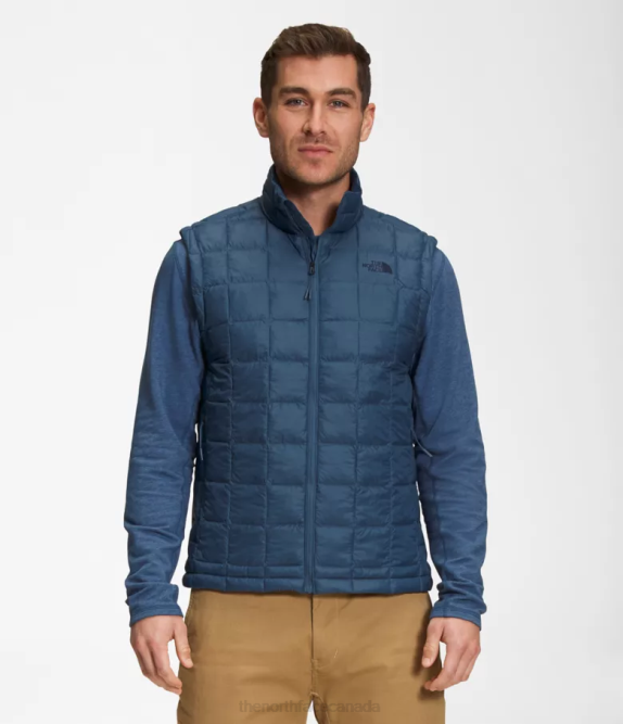Shady Blue Men The North Face ThermoBall Eco Vest 2.0 42D01156