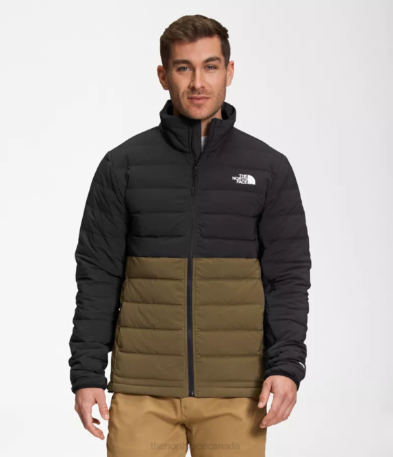 TNF Black/Military Olive Men The North Face Belleview Stretch Down Jacket 42D0648