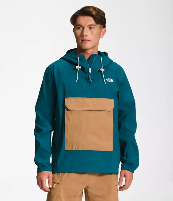 Blue Coral/Utility Brown Men The North Face Class V Pullover 42D0594