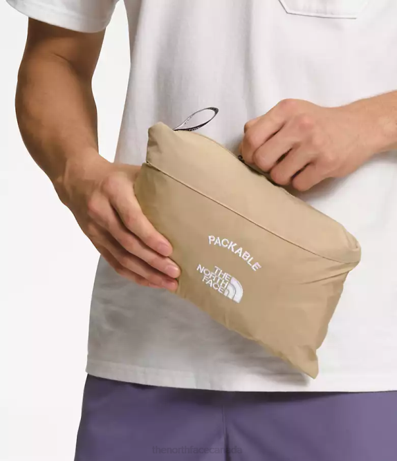 Khaki Stone Men The North Face TNF Packable Jacket 42D06