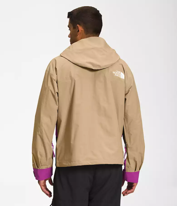 Khaki Stone/Purple Cactus Flower/TNF Black Men The North Face 86 Retro Mountain Jacket 42D01297