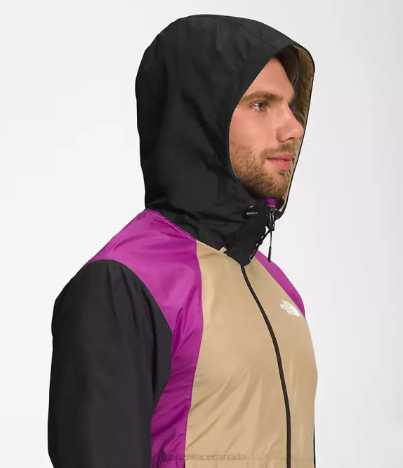 Khaki Stone/Purple Cactus Flower/TNF Black Men The North Face Hydrenaline Jacket 2000 42D0100