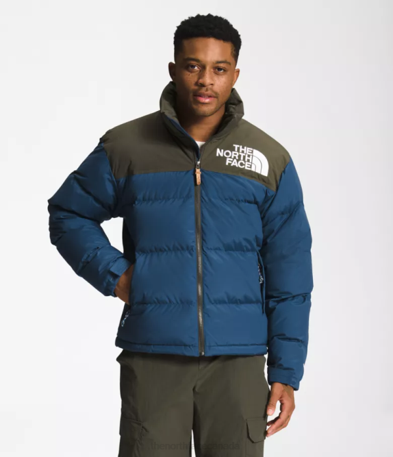 Shady Blue/New Taupe Green Men The North Face 92 Low-Fi Hi-Tek Nuptse 42D0826