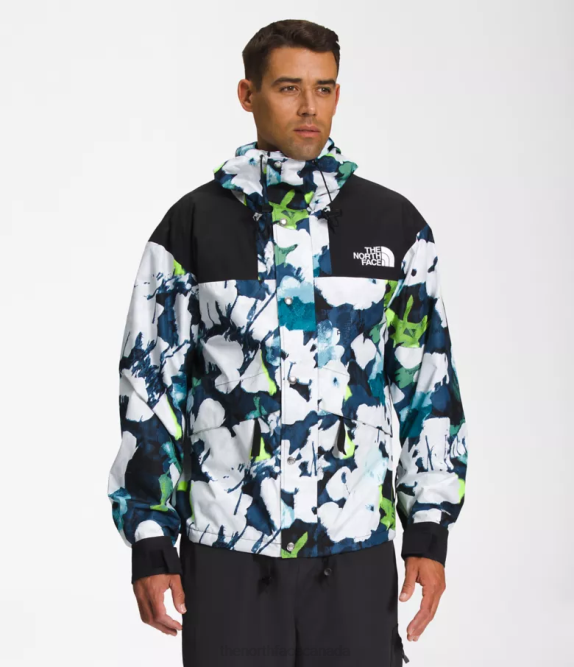 Smmt Navy Abstract Floral Print Men The North Face 86 Retro Mountain Jacket 42D01293