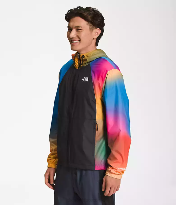 Super Sonic Blue Gradient Print Men The North Face Hydrenaline Jacket 2000 42D0103