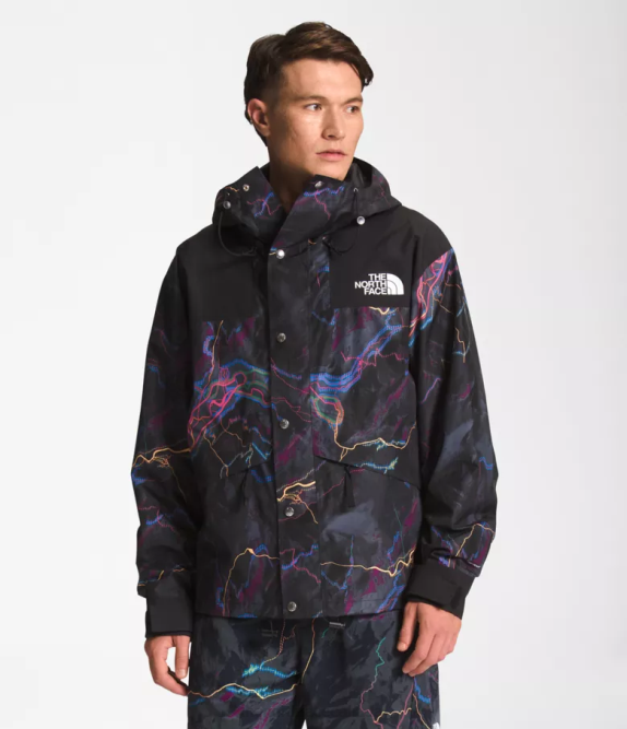 TNF Black Trail Glow Print Men The North Face 86 Retro Mountain Jacket 42D01294