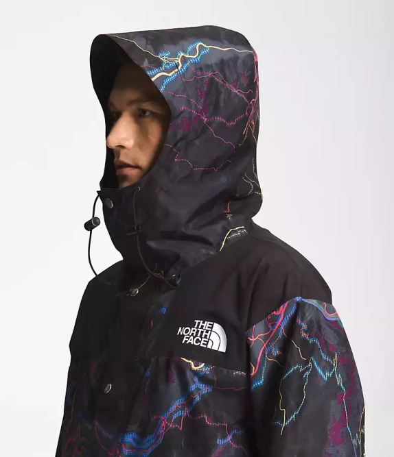 TNF Black Trail Glow Print Men The North Face 86 Retro Mountain Jacket 42D01294