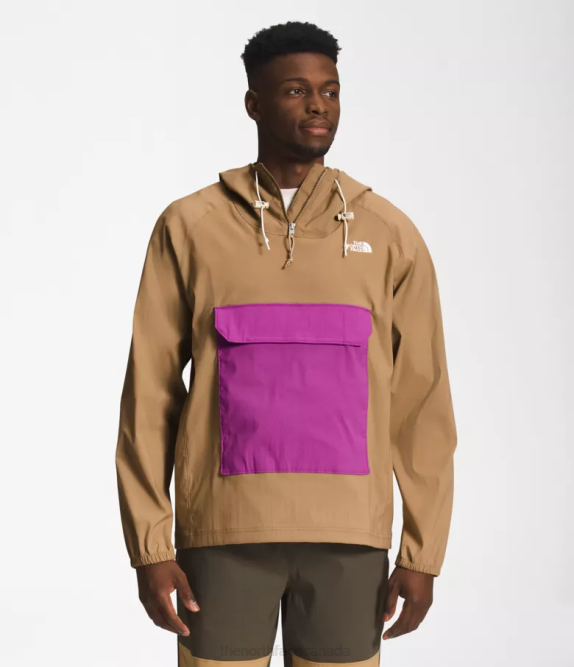 Utility Brown/Purple Cactus Flower Men The North Face Class V Pullover 42D0595