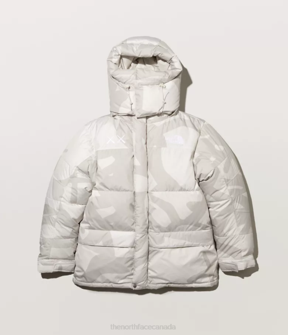 Kw Moonlight Ivory Hym Print Men The North Face TNF x KAWS Retro 1994 Himalayan Parka 42D0143