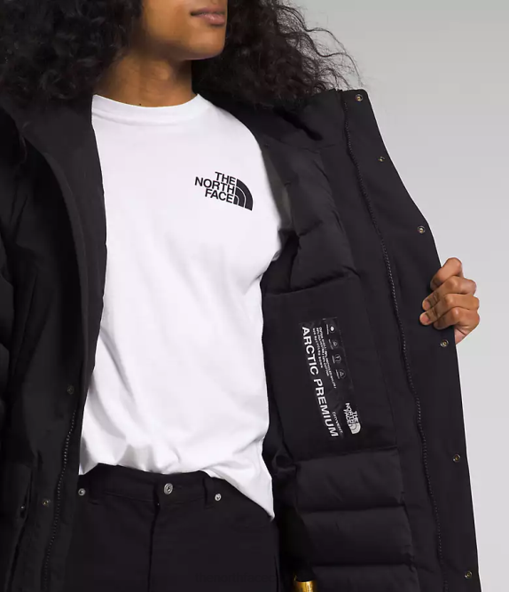 TNF Black Men The North Face Arctic Parka Premium 42D094