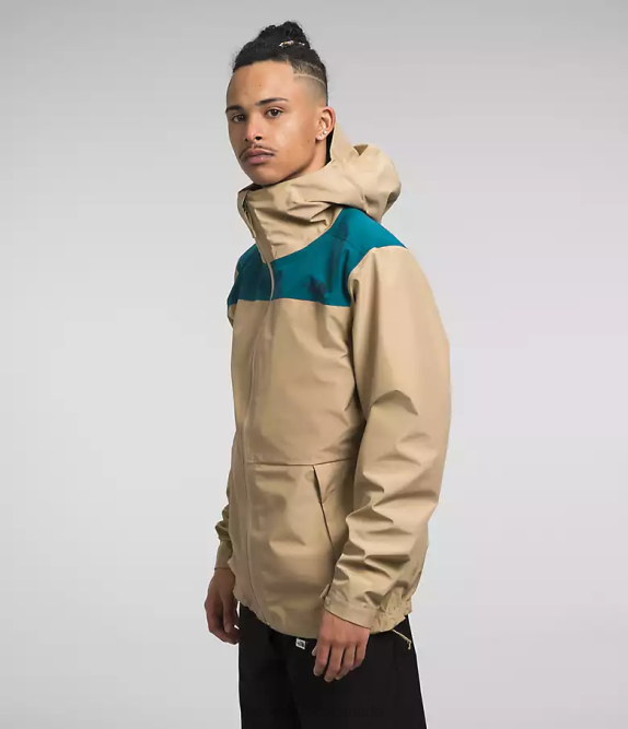 Blue Coral/Khaki Stone Men The North Face Dryzzle FUTURELIGHT Jacket 42D01117