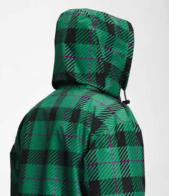 Deep Grass Green Plaid Men The North Face M66 Utility Rain Jacket 42D0295