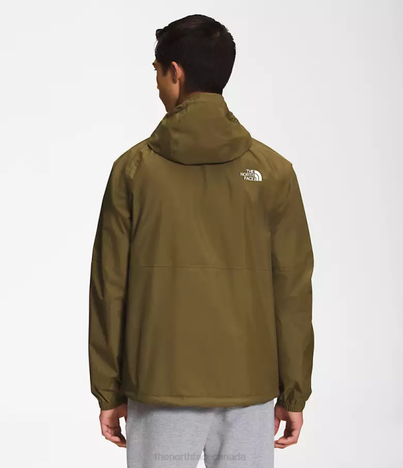 Military Olive Men The North Face Antora Rain Hoodie 42D01197