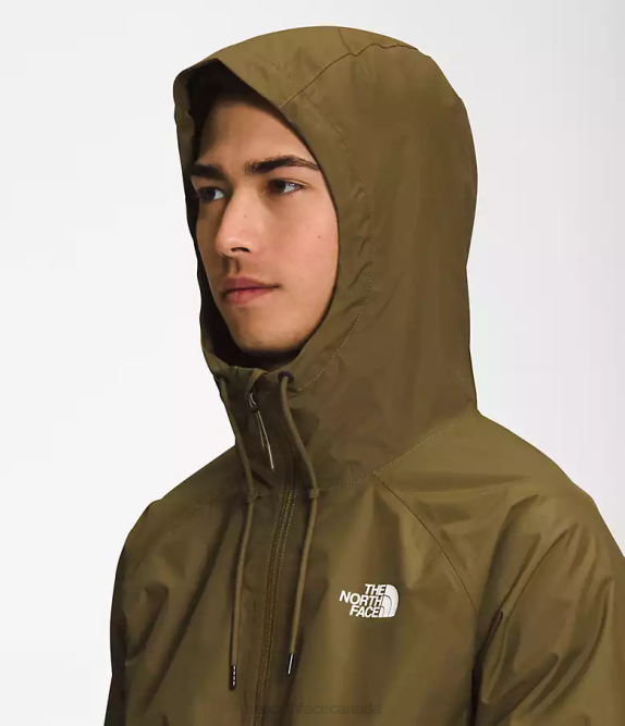 Military Olive Men The North Face Antora Rain Hoodie 42D01197
