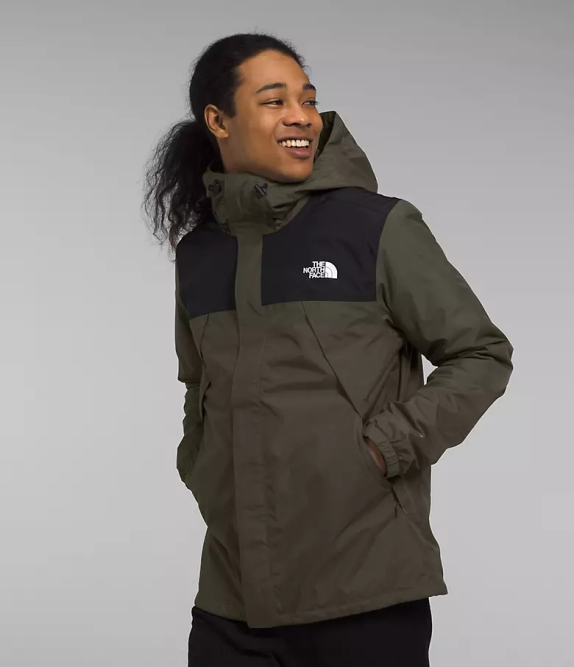 New Taupe Green/TNF Black Men The North Face Antora Triclimate 42D01002