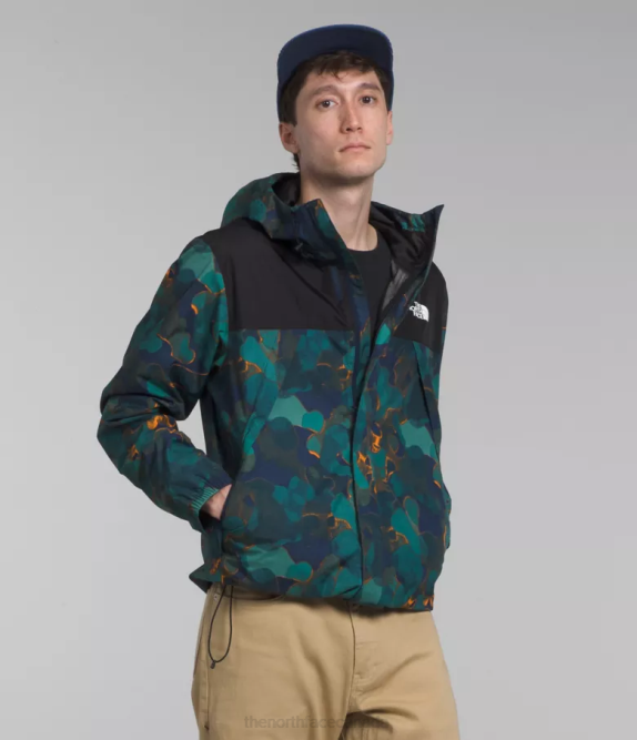 Summit Navy Camo Texture Print/TNF Black Men The North Face Antora Jacket 42D0281