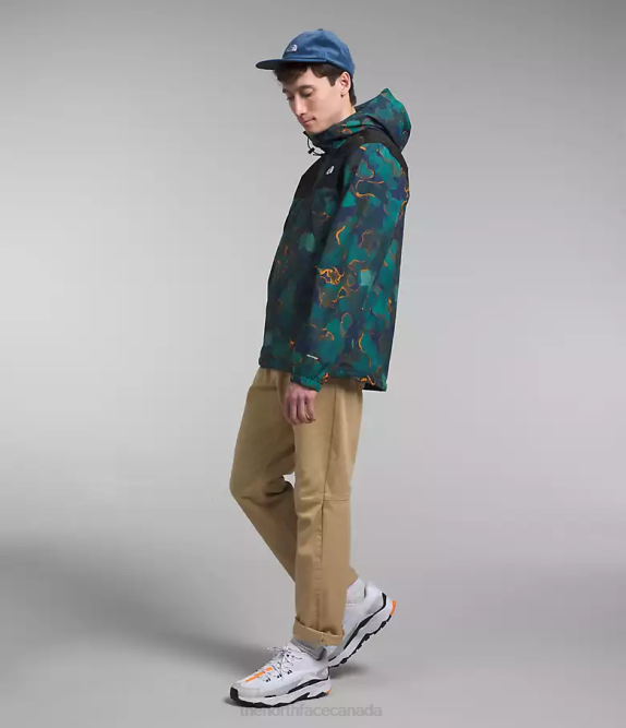 Summit Navy Camo Texture Print/TNF Black Men The North Face Antora Jacket 42D0281