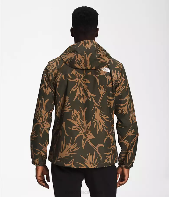 Utility Brown Tropical Paintbrush Print Men The North Face Antora Jacket 42D0287