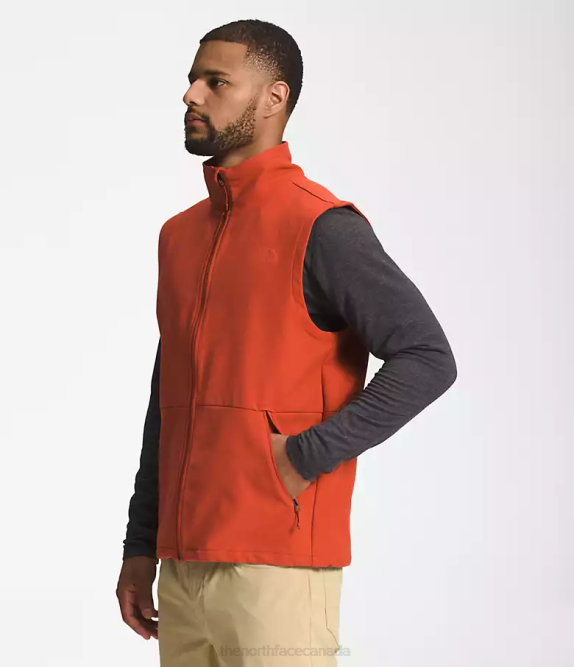 Rusted Bronze Dark Heather Men The North Face Camden Soft Shell Vest 42D0646