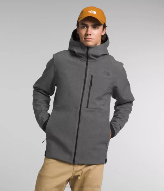 TNF Dark Grey Heather Men The North Face Apex Bionic 3 Hoodie 42D0995