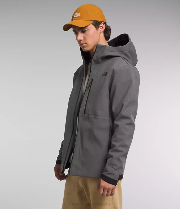 TNF Dark Grey Heather Men The North Face Apex Bionic 3 Hoodie 42D0995