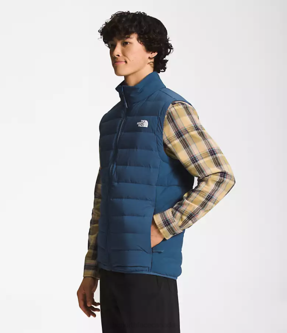 Shady Blue Men The North Face Belleview Stretch Down Vest 42D01034