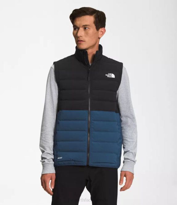 TNF Black/Shady Blue Men The North Face Belleview Stretch Down Vest 42D01033
