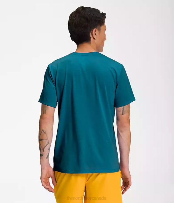 Blue Coral Men The North Face Wander Short-Sleeve 42D01260