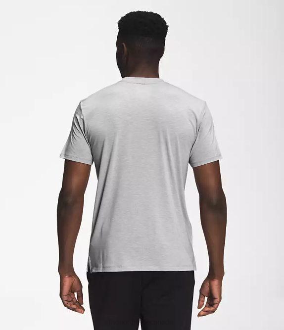 Meld Grey Heather Men The North Face Wander Short-Sleeve 42D01256