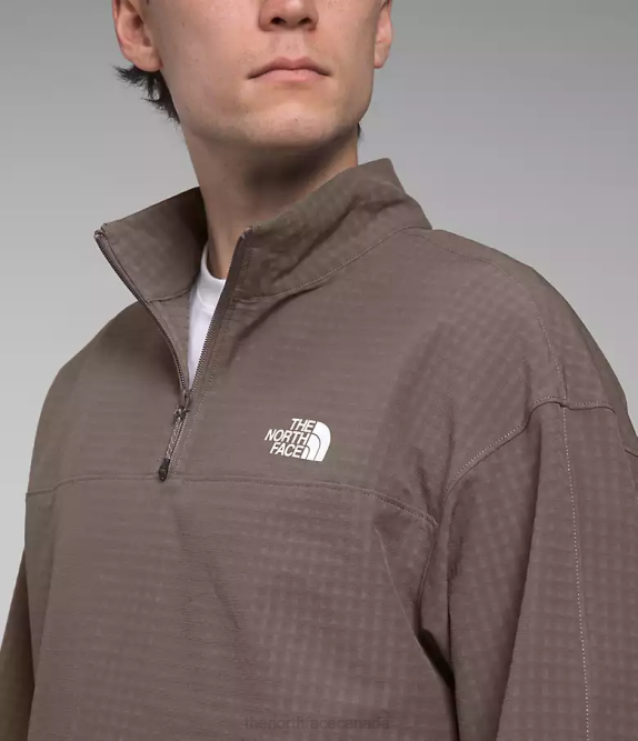 Falcon Brown Men The North Face Tekware Grid -Zip 42D0414