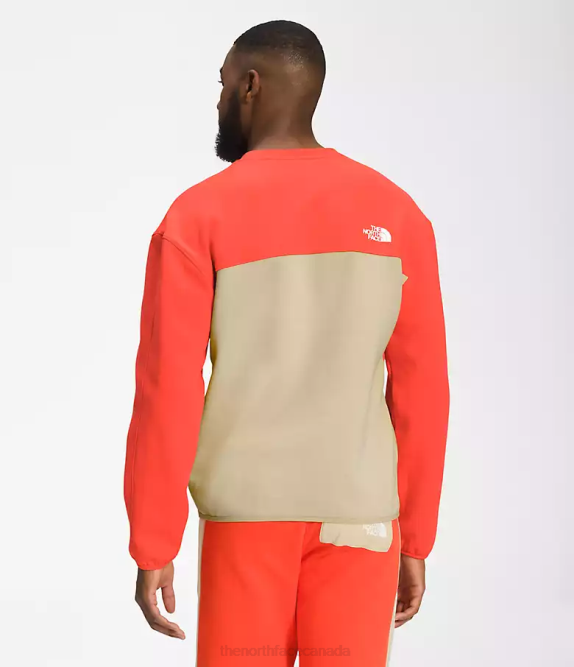Gravel/Retro Orange Men The North Face TNF Tech Crew 42D0603