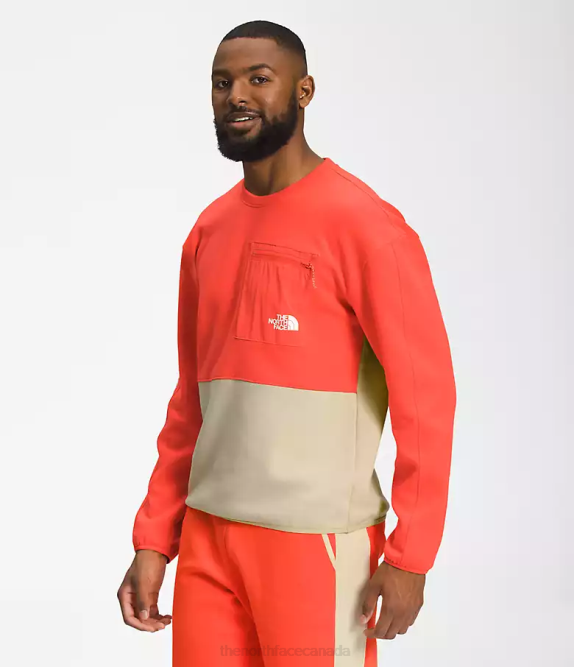 Gravel/Retro Orange Men The North Face TNF Tech Crew 42D0603