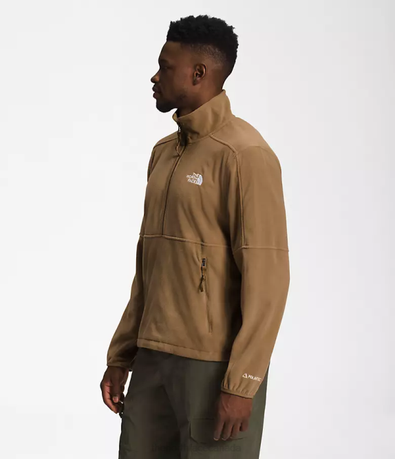Utility Brown Men The North Face TNF Polartec 100 -Zip 42D0300