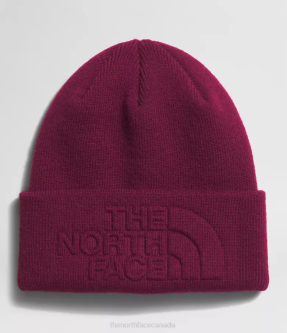 Boysenberry Unisex The North Face Urban Embossed Beanie 42D01140