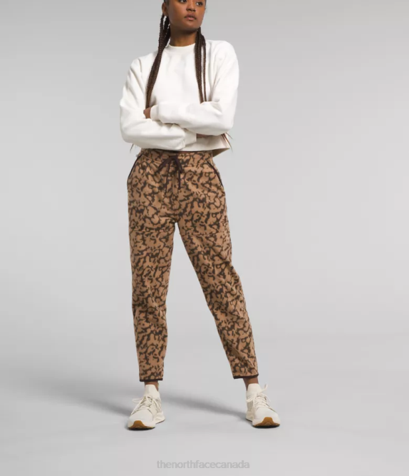 Almond Butter Graphic Dye Print Women The North Face Alpine Polartec 100 Pants 42D0844