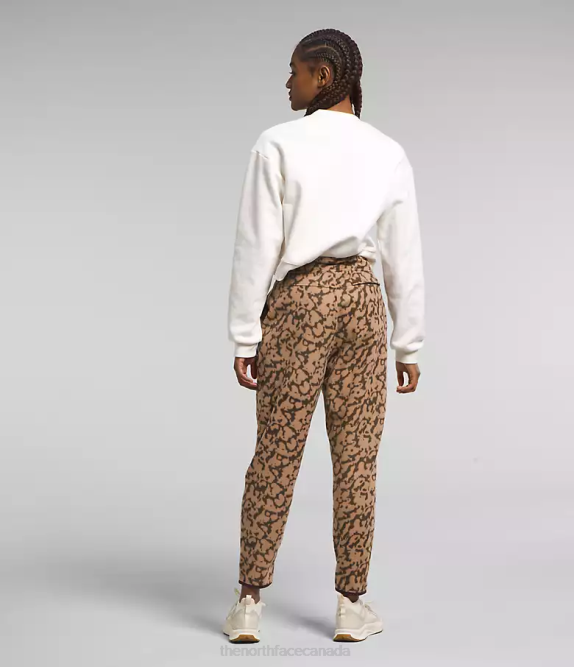 Almond Butter Graphic Dye Print Women The North Face Alpine Polartec 100 Pants 42D0844