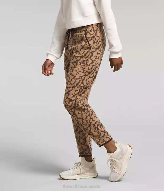 Almond Butter Graphic Dye Print Women The North Face Alpine Polartec 100 Pants 42D0844