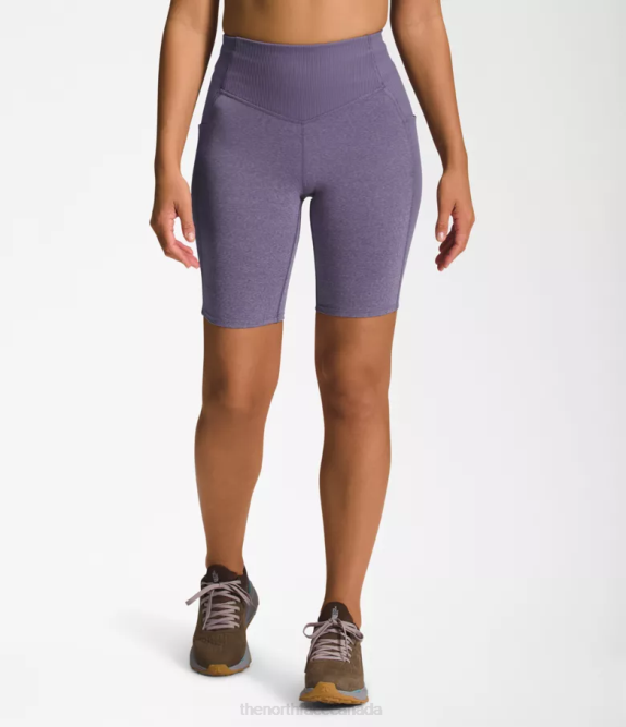 Lunar Slate Heather Women The North Face Dune Sky 9'' Tights Shorts 42D0810