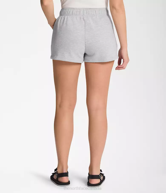 TNF Light Grey Heather/TNF White Women The North Face Half Dome Fleece Shorts 42D01287