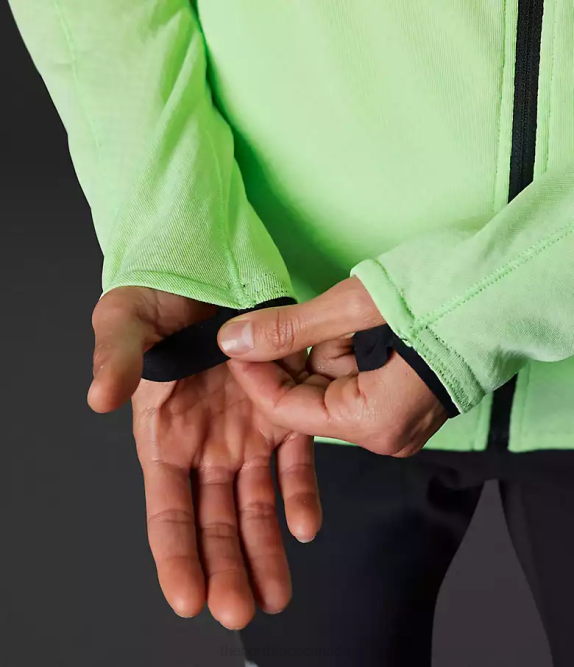 Patina Green Women The North Face Summit Series FUTUREFLEECE Full-Zip Hoodie 42D0739