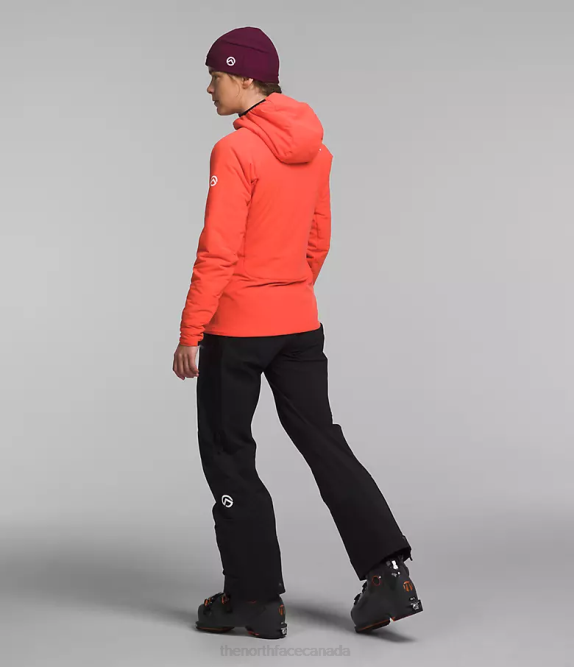 Radiant Orange Women The North Face Summit Series Casaval Hybrid Hoodie 42D0322