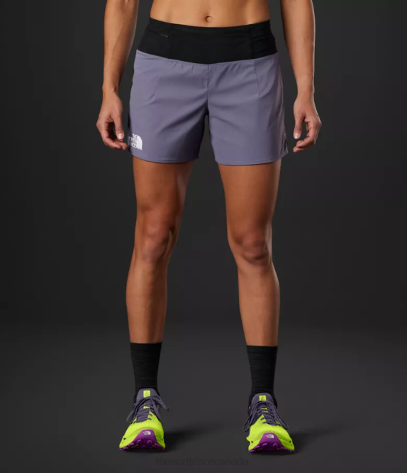 TNF Black/Lunar Slate Women The North Face Summit Series Pacesetter Run Shorts 42D0749
