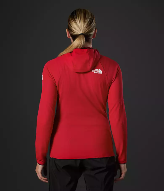 TNF Red Women The North Face Summit Series FUTUREFLEECE Full-Zip Hoodie 42D0736