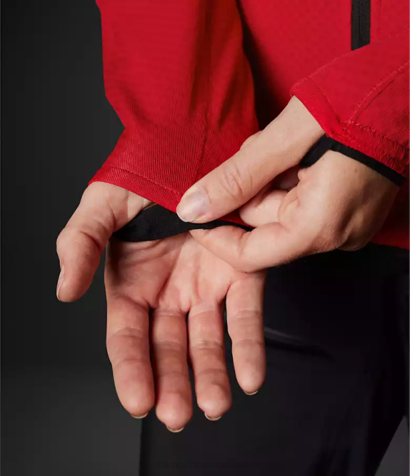 TNF Red Women The North Face Summit Series FUTUREFLEECE Full-Zip Hoodie 42D0736